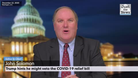 Trump threatens to veto COVID-19 relief bill, calls it a ‘disgrace,' loaded with foreign aid