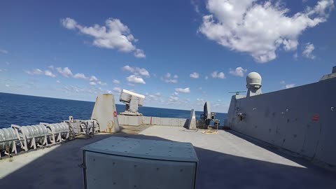 USS Arlington Fires Volley Missiles In Show Of Strength In The Atlantic Ocean