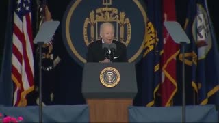 Biden Gives Creepy ASMR Speech at Naval Academy