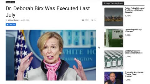 Dr. Deborah Birx Executed