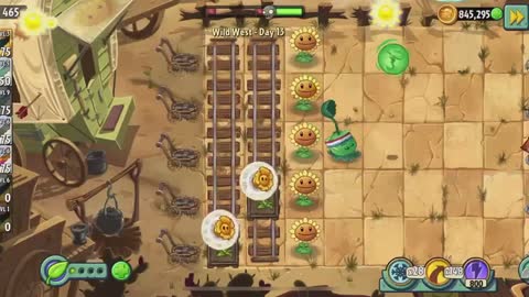 Plants vs Zombies 2 Wild West - Day 13