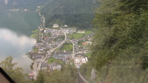 Climbing Hill at Hallstatt Austria
