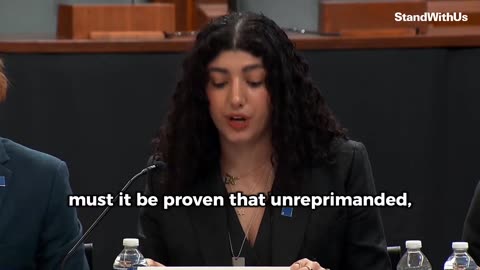Columbia Student Eden Hadegar Speaks at a Congressional Hearing on Antisemitism