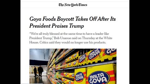 Liberal Boycott of Goya Foods Backfires!