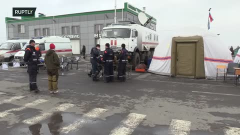 Live from evacuation camp near the Matveev Kurgan in Russia