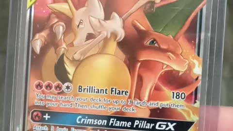 Charizard & Braixen GX tag team card