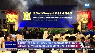 5 rescuers sa Bulacan na nagbuwis ng buhay noong Bagyong Karding, pinarangalan