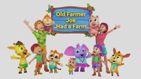 Old Farmer Joe Had A Farm | Joe's Farm Song For Kids | Nursery Rhymes and Baby Songs with Zoobees