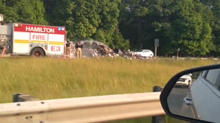 Hamilton Ontario Explosion On The Highway #Canada