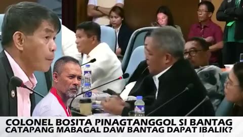 Colonel Bosita Pinagtanggol Si Gen Bantag Hala Gen Catapang Puro Palusot Nasuplak Sa Hearing