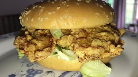 KFC style chicken burger recipe | Burger king’s chicken recipe |