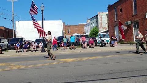 Parade in Town from 1834