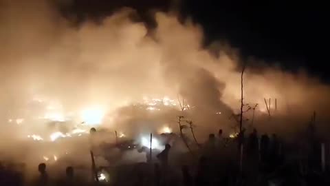 India | Un masivo incendio destruye al menos 130 chabolas. FEBRERO 2024