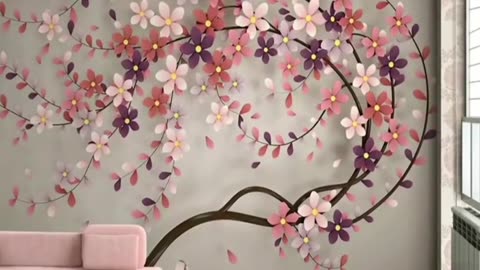 Custom 3D Photo Wallpaper Flower Tree Wall Painting