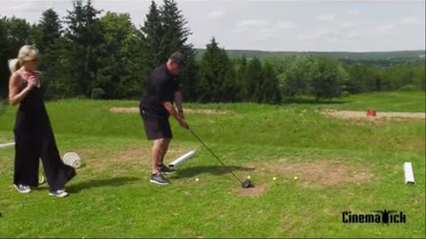Girl * Get Hit* With The Golf Stick by Mistake