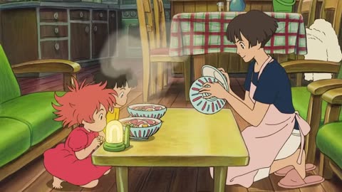 Ponyo & Sōsuke Eat Ramen