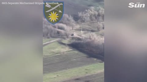 Ukrainian troops destroy Russian tanks and positions