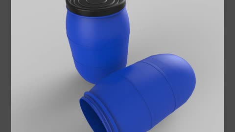 Plastic Barrel 3d model