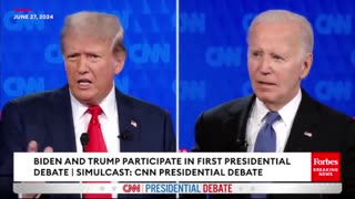'I Really Don't Know What He Said At The End Of That Sentence': Trump Zings Biden During CNN Debate
