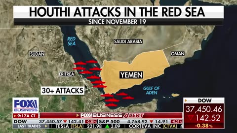 U.S contanir ship hit by houthi ballistic missile in Red