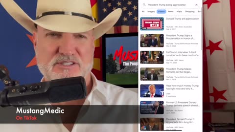 MustangMedic - I love President Trump let's enjoy watching people appreciate him.