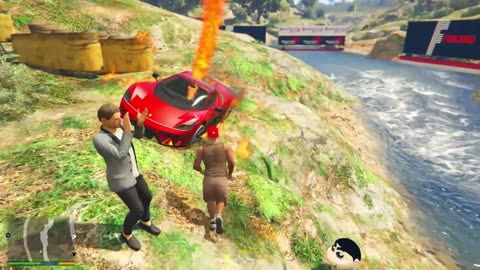 Franklin Collecting SECRET ELEMENTAL CARS in GTA 5 | SHINCHAN and CHOP