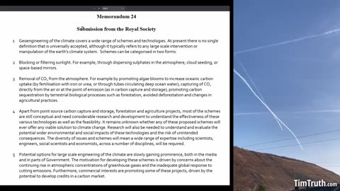 EVIL PROPOSAL TO UK PARLIAMENT: USE DRONES & POISON IN AIRCRAFT FUEL TO BLOCK SUN WITH CHEMTRAILS