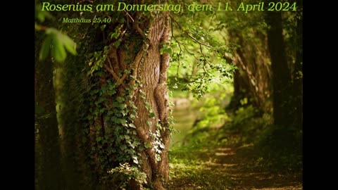 Rosenius am Donnerstag, dem 11. April 2024