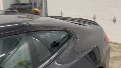 Tinting BMW rear qtr window