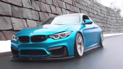 Miami Blue BMW M4 GTS Best View - Car - Shorts - Carshorts