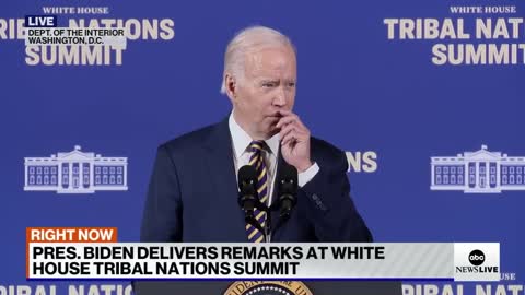 Biden delivers remarks at Tribal Nation Summit