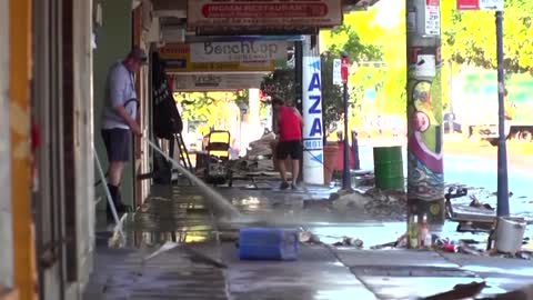 Clean-up begins as rain eases in Australia's east