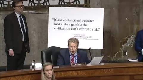 Rand Paul Tells Fauci He Changed Gain-Of-Function Research Website to 'Cover Your Ass'