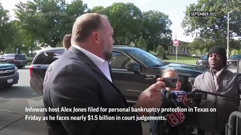 Alex Jones files for personal bankruptcy