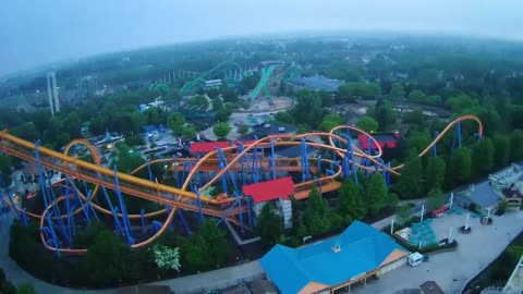 Dorney Park & Wild Water Kingdom flyover w/Hubsan 501 drone.