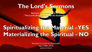 Spiritualizing the Material, YES... Materializing the Spiritual, NO ❤️ Jesus expl. Matthew 22:15-22