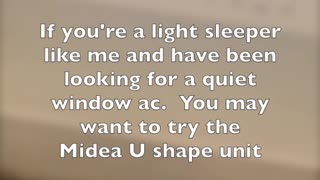 Midea u-shape window ac lets you sleep like baby. Listen to how quiet and relaxing this unit works.😴