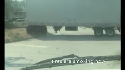 Trucker struggles with backing his rig