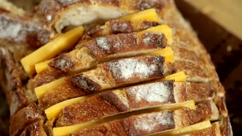 Grilled cheese bread bowl