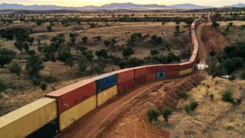 Arizona Governor Forced To Remove Shipping Container Border Wall by Biden Regime