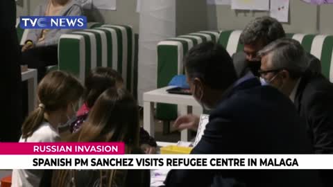 (SEE VIDEO) Spanish PM Sanchez Visits Refugee Centre in Malaga