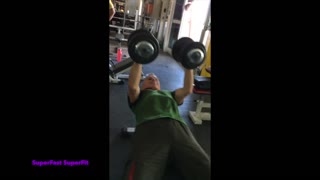 SuperFast SuperFit: Narrow "Grip" Dumbbell Bench Press