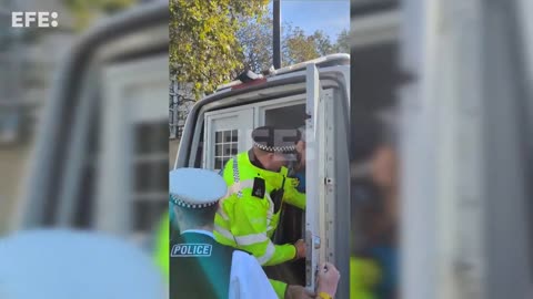 Detienen en una protesta en Londres a la activista Greta Thunberg