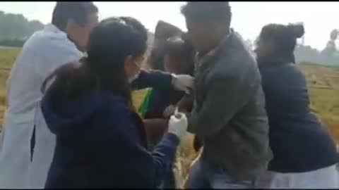 Bihar, India - forcing people to get jabbed!!