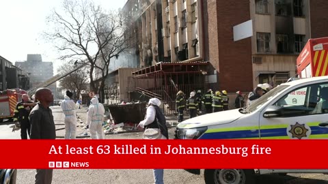 Johannesburg fire: More than 60 dead after building blaze