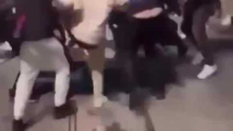 Netherlands. White boy attacked by black mob
