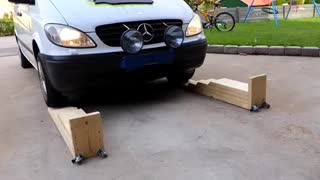 Simply wood car ramp!