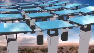 heliostat array for solar furnace design