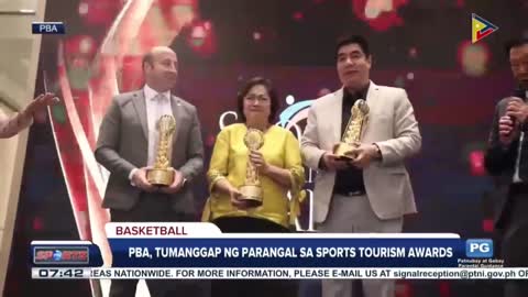 PBA, tumanggap ng parangal sa Sports Tourism