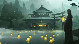 Calming Japanese Flute Music, for Relaxing and Meditation.